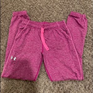 Pink under armor joggers